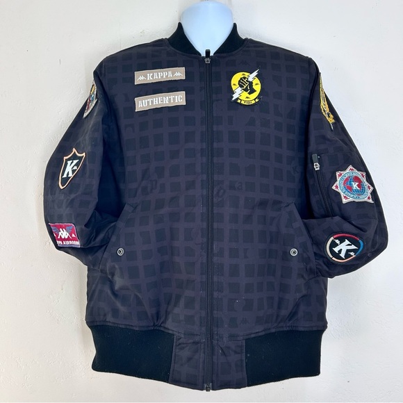 Kappa Men's Authentic Alexander Bomber Jacket Size M Black - Picture 5 of 14